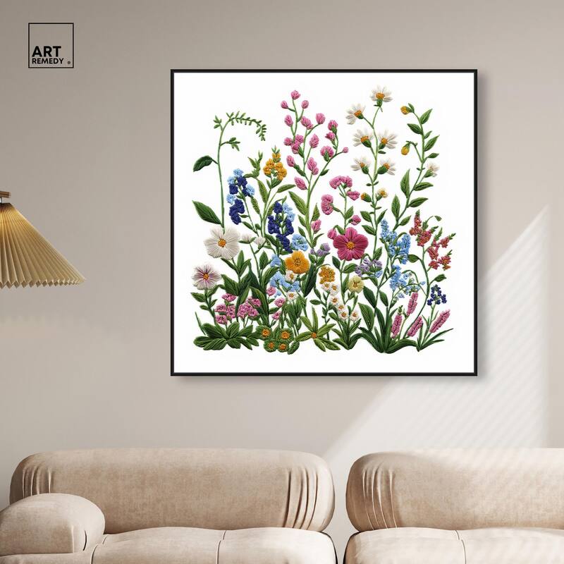 Wildflower Patch I Canvas by Art Remedy