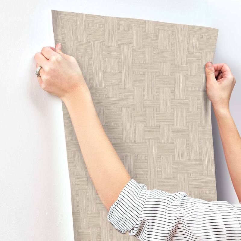 York Wallcoverings Basketry Wheat Wallpaper