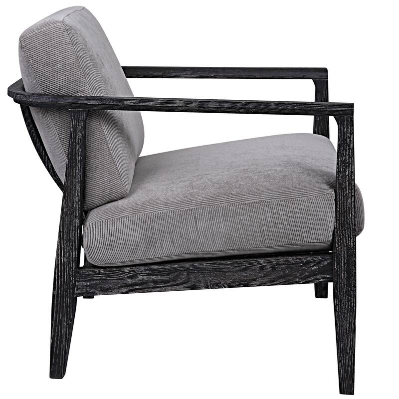 Uttermost Brunei 31" Wide Modern Accent Chair with Solid Oak Frame and