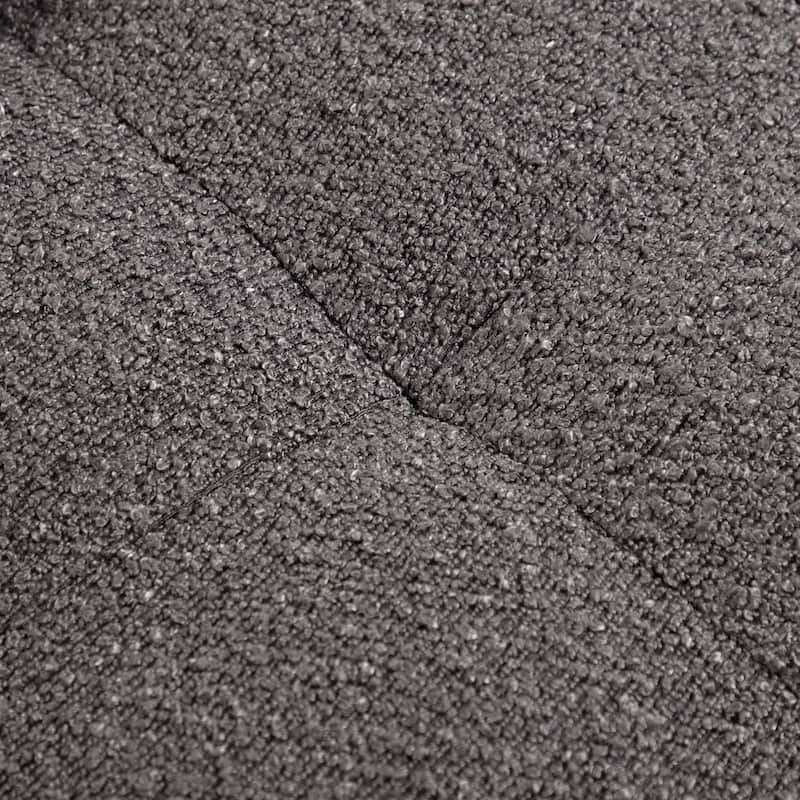 Furniture of America Soren Modern 18-inch Boucle Storage Ottoman with Biscuit Tufting