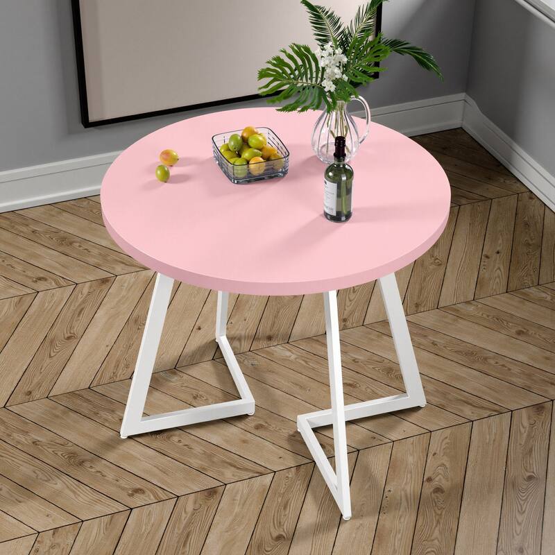 VECELO 3-Pieces Round Dining Sets for Small Spaces Butterfly Leg Table Dining Table Set of 3