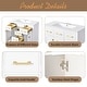 preview thumbnail 25 of 32, MDF Freestanding Bathroom Vanity Set with Integrated Ceramic Sink - 36'' x 18.3'' x 34.02''
