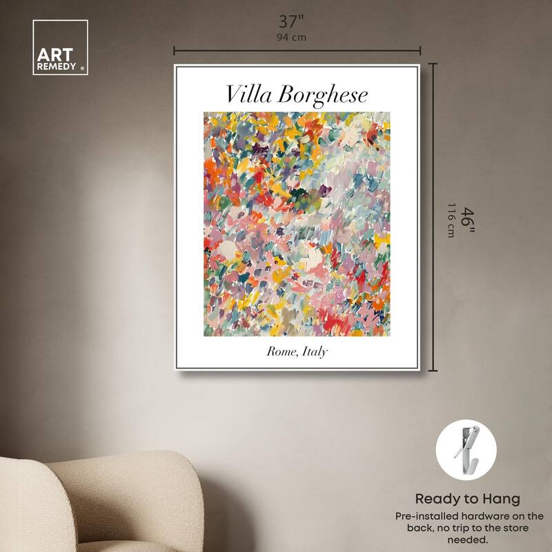 Villa Borghese Canvas by Art Remedy