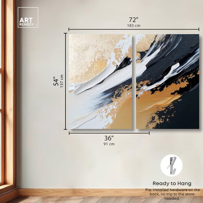 Forces III Canvas Set of 2 by Art Remedy, Gallery Wrapped