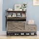 Moasis Farmhouse Shoe Storage Cabinet with 2 Flip Drawers for 16 Pairs Entryway Shoe Storage with Shoe Bench
