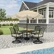 preview thumbnail 42 of 49, Clihome 9 Ft. Bohemian Fringed Patio Market Umbrella
