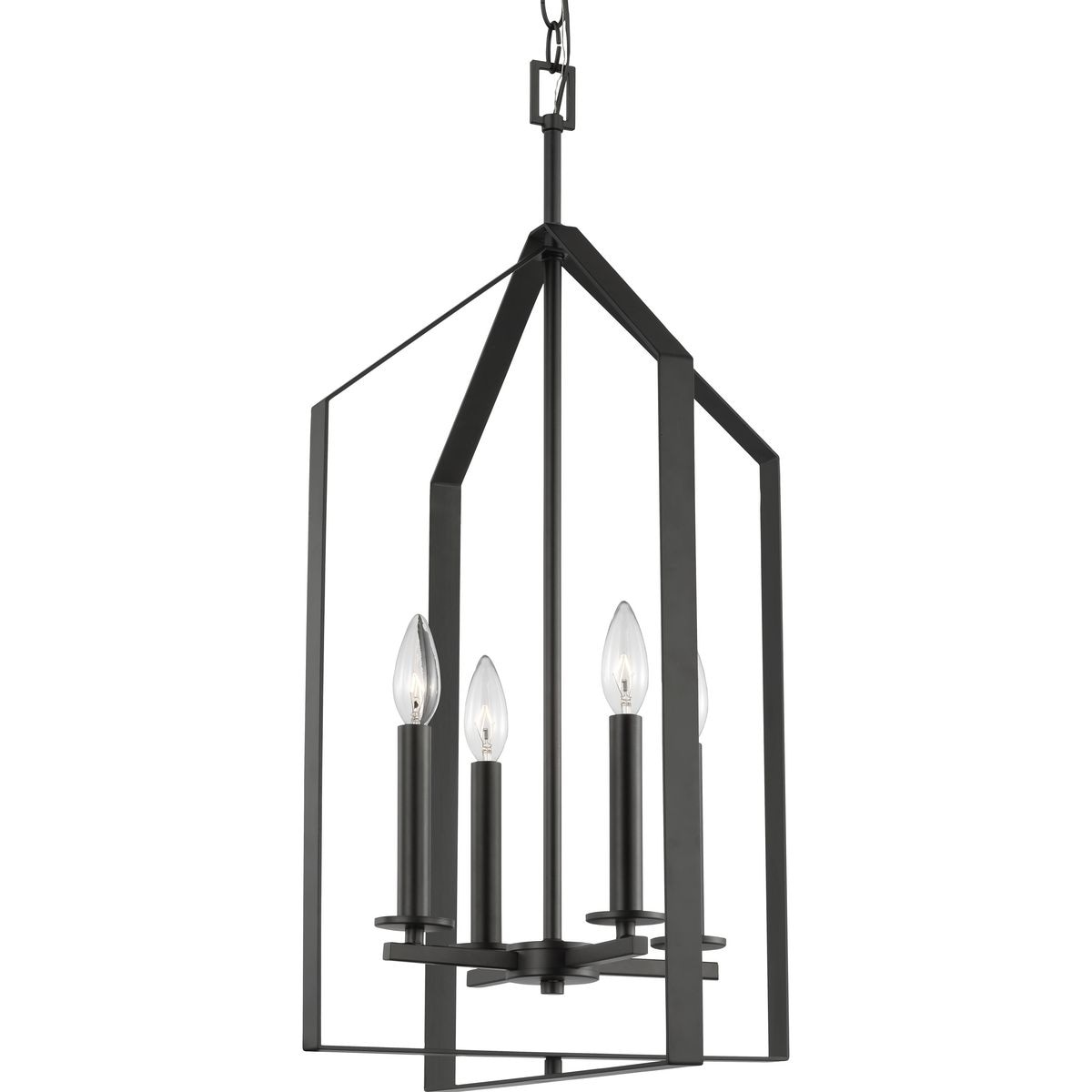 Matte black foyer light deals