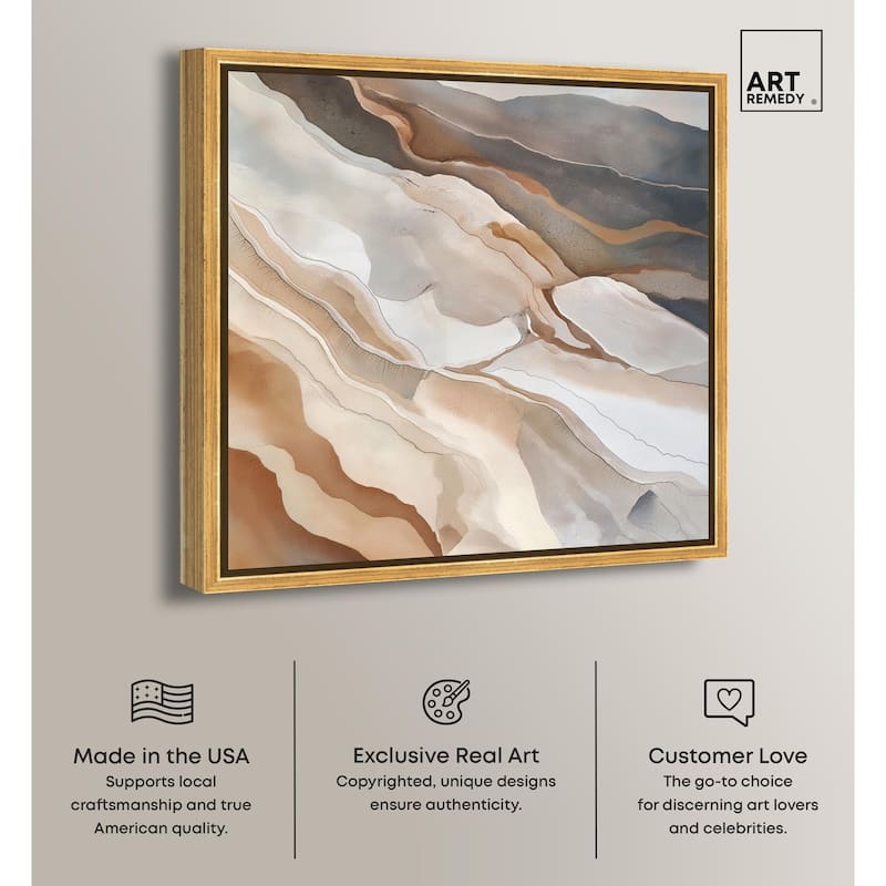 Earthen Flow Canvas by Art Remedy