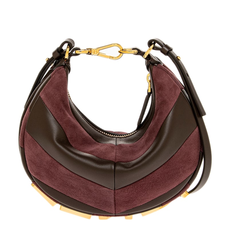 Fendi Fendigraphy Mini Bag in Leather and Suede