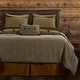 preview thumbnail 3 of 11, Paseo Road Highland Lodge Olive Brown Rustic Bedding 5 Piece Comforter Set with Bed Skirt, Shams, & Accent Pillow