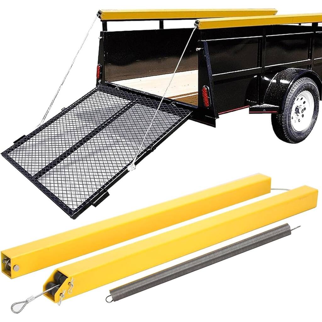 Tailgate Utility Trailer Gate Liftgate Ramp Lift 2 Sided Lift Assist System Fit for Trailers Tailgate and Ramp New Upgrades