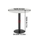 preview thumbnail 18 of 17, Tall Round Bistro Pub Table Sintered Stone Top BarTable