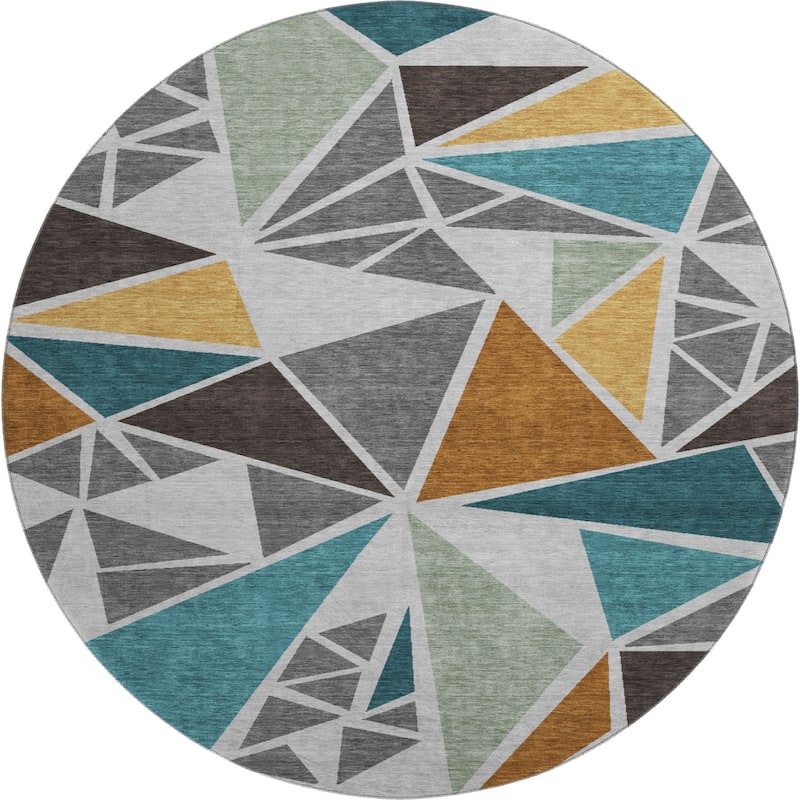 Premium Washable Super Soft Contemporary Mosaic Mayfield Rug