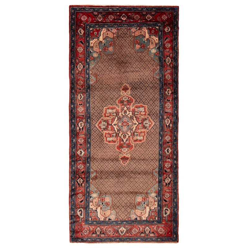 ECARPETGALLERY Hand-knotted Konya Anatolian Tan Wool Rug - 4'6 x 10'0 - Tan - 4'6 x 10'0