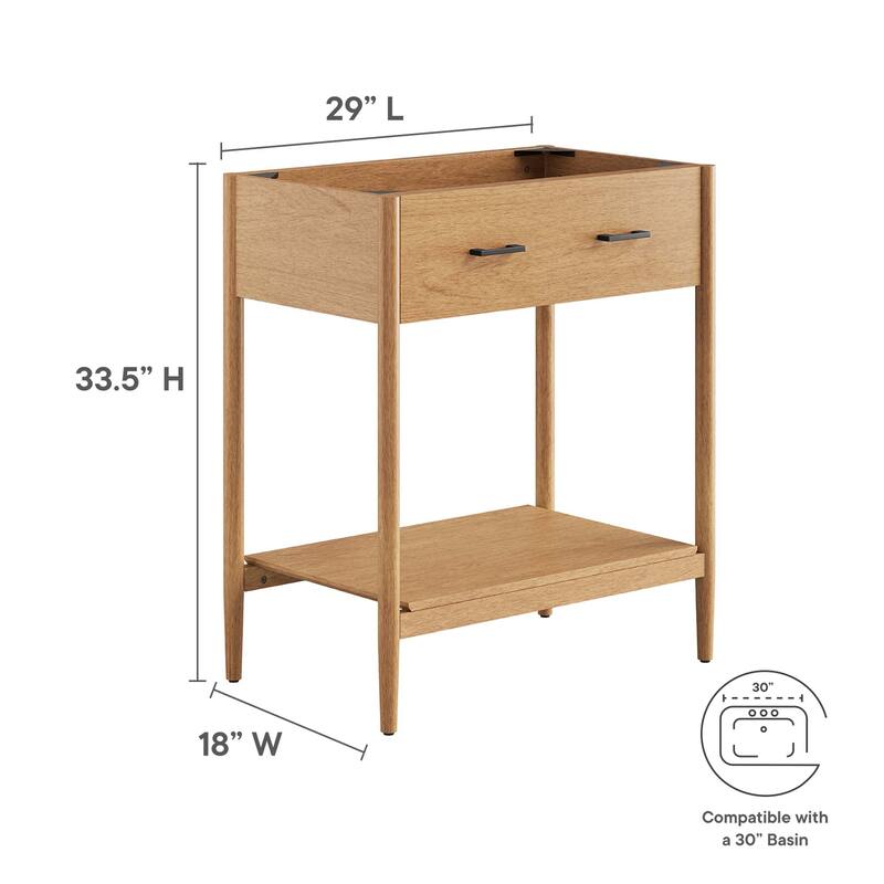 Zaire 18"/24"/30"/36"/48" Bathroom Vanity Cabinet (Sink Basin Not Included)