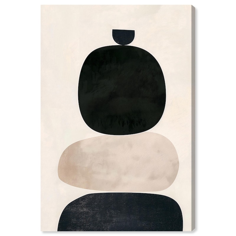 Pebble Pillars III Canvas by Art Remedy, Gallery Wrapped - 20" x 30"