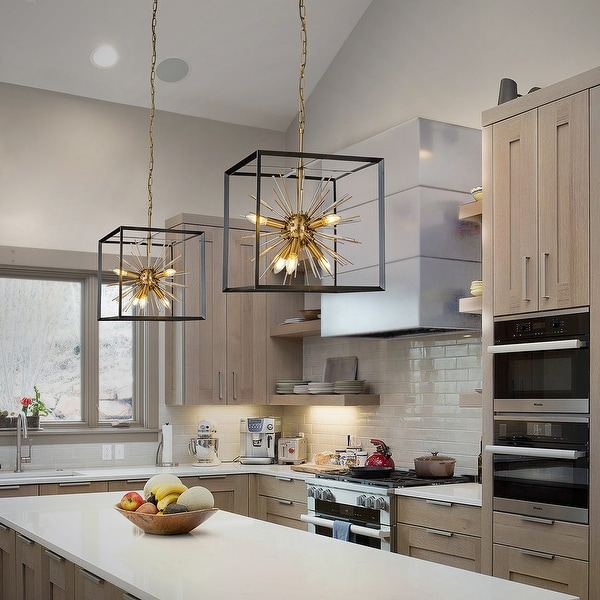 Black frame chandelier cheap