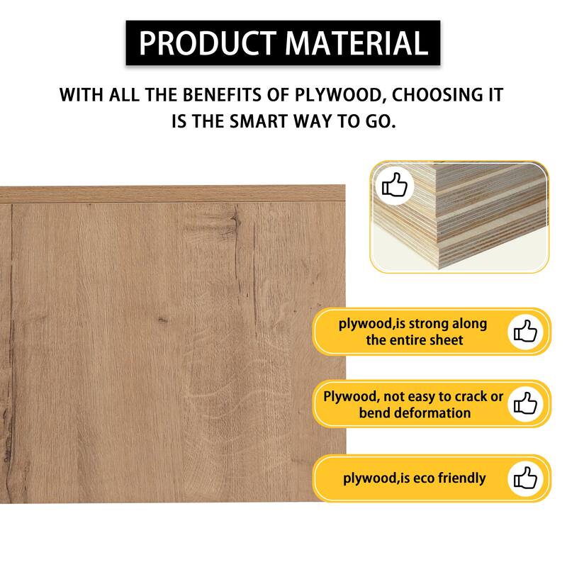 30" Bathroom Cabinet,Soft Close Drawer,Float Mounting Design (Only Vanity, Without Sink)