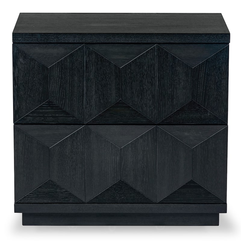 SAFAVIEH Couture Deziree Wood 2 Drawer Nightstand