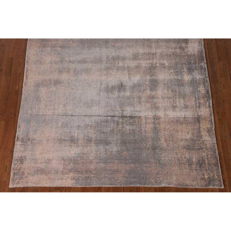 Indian Abstract Modern Area Rug Handmade Wool Carpet - 5'6"x 7'10"