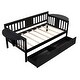 preview thumbnail 18 of 34, Roomfitters Twin Size Daybed with Two Drawers, Wood Slat Support, Practical and Space-Efficient Storage Solution