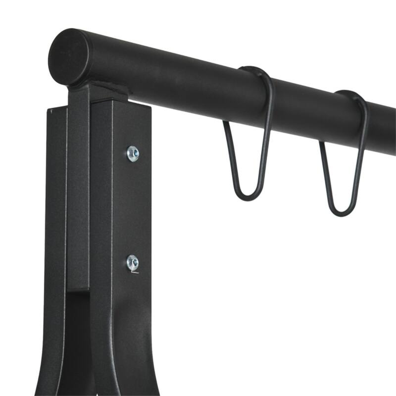Rotating Hammock Steel Swing Stand with Stable A-Frame Design and Spring Buckle for Porch Balcony or Garden