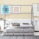 preview thumbnail 2 of 7, Gray Twin House Bed with Trundle and Drawers