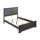 preview thumbnail 4 of 13, Blaze 4PC/5PC Bedroom Set - Modern Elegance with Tufted LED Bed, Velvet-Lined Drawers, and Textured Detailing