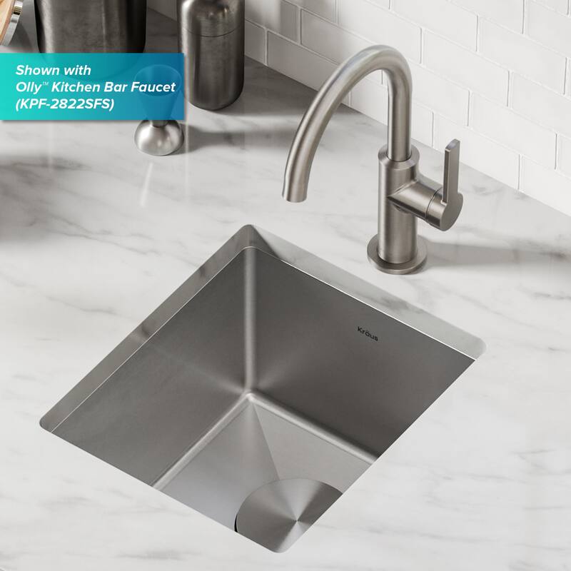 KRAUS Standart PRO Undermount Single Bowl Stainless Steel Kitchen Sink