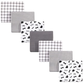 Little Treasure Baby Boy Cotton Flannel Receiving Blankets, Gentleman 7-Pack, One Size - Gentleman 7-Pack - One Size