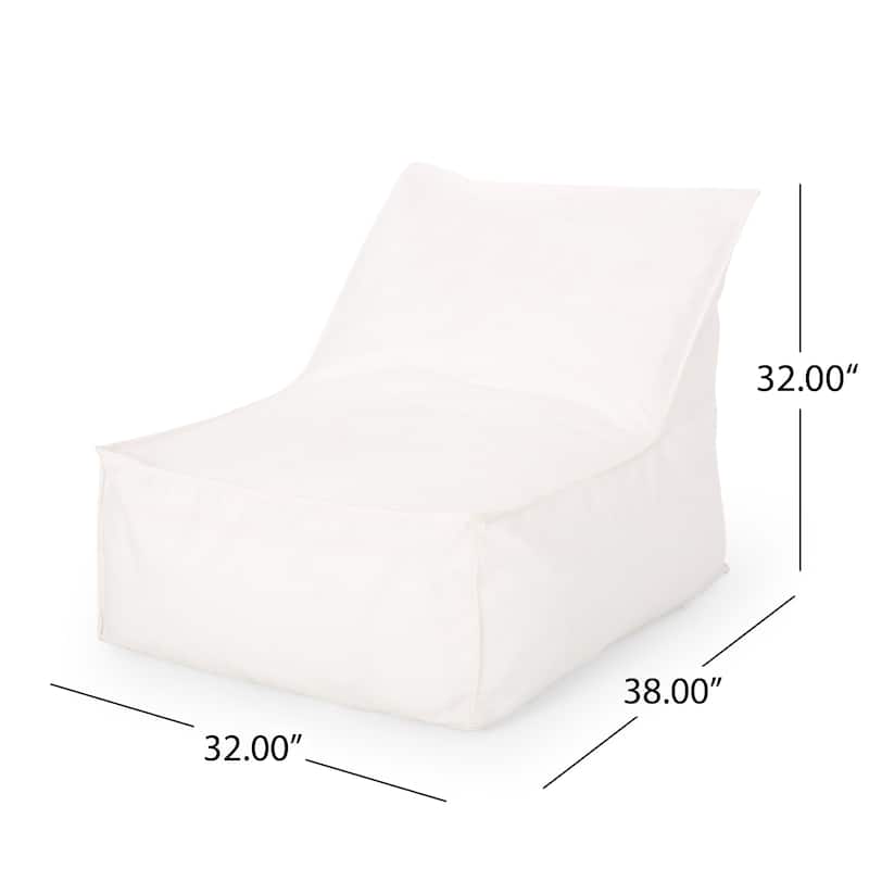 Tulum Indoor/Outdoor Bean Bag Lounger by Christopher Knight Home