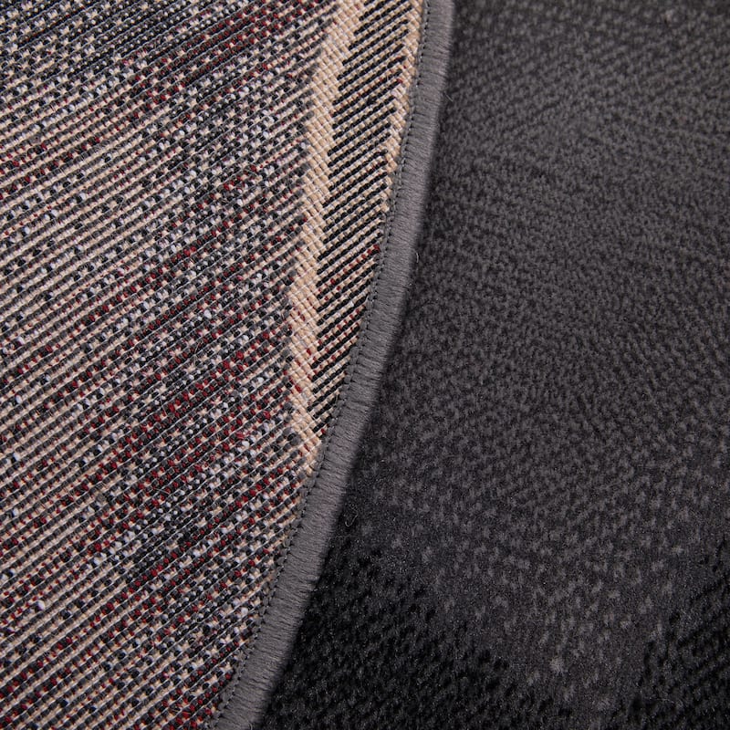 Modern Olefin Accent Area Rug - Abstract Pattern