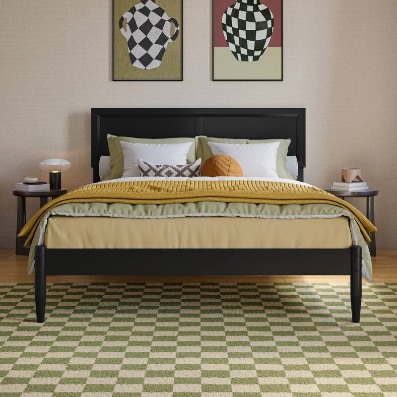 Ellarie Platform Bed with Adjustable Headboard