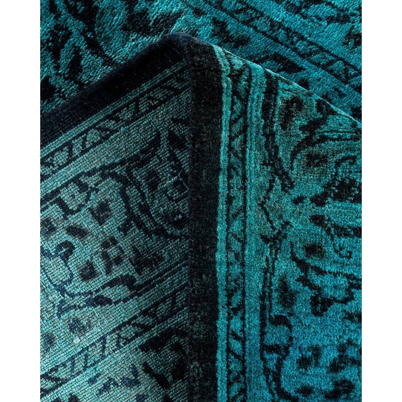 Contemporary Overdyed Wool Hand Knotted Runner - 2' 6" x 6' 7"