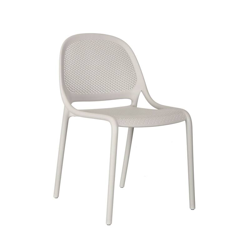 Shay Stackable Plastic Chair for Indoors or Outdoors - Set of 2