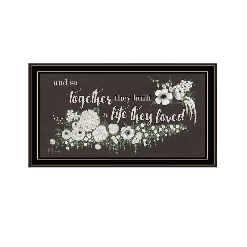 TrendyDecor4U Contemporary "Together They Built" Framed Print Wall Art - Multi