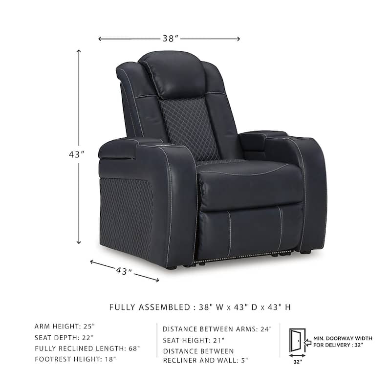 Signature Design by Ashley Fyne-Dyme Power Recliner