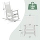 preview thumbnail 9 of 110, Modern High-Back Rocking Adirondack Chair All Weather