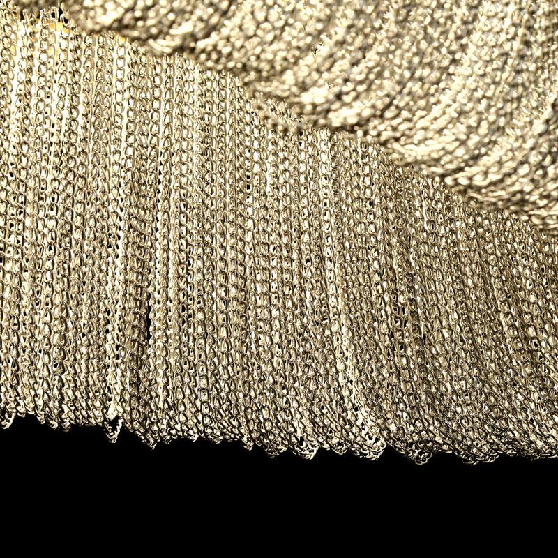Modern LED Fringe Chandelier Island Lights for Kitchen Island - Gold