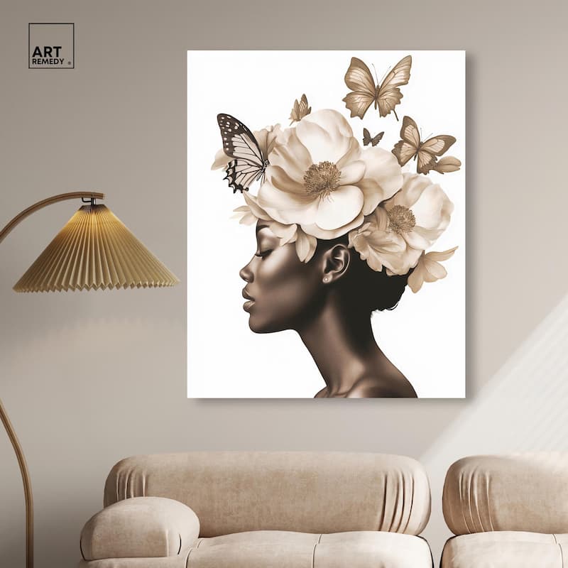 In Her Thoughts I Canvas by Art Remedy, Gallery Wrapped