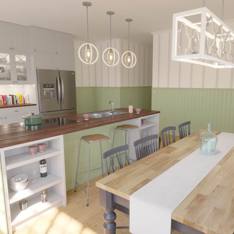 Hunter 12" Gablecrest 1 Light Pendant - Kitchen Island, Dining Room - Modern Farmhouse, French Country, Distressed