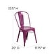 preview thumbnail 33 of 164, Metal Indoor/ Outdoor Stackable Bistro Chair (Set of 4)