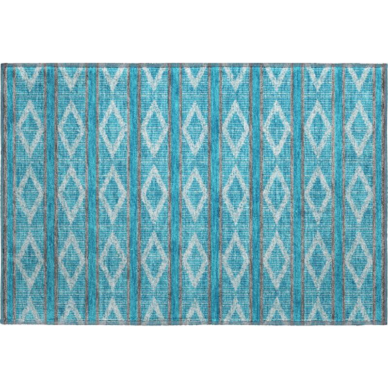 Premium Washable Super Soft Geo Diamonds Mayfield Rug