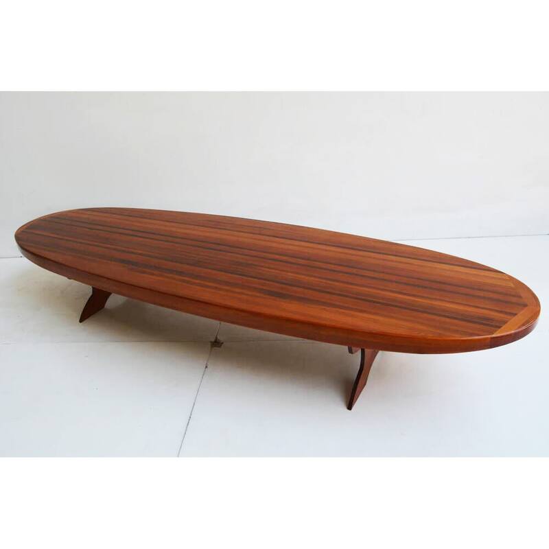 Wooden Single Paddle Board Coffe Table 18.5 Inches tall