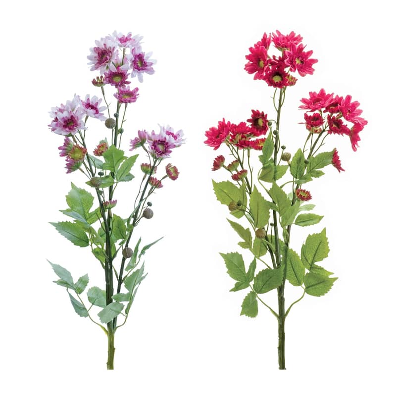 Mum Artificial Floral Sprays - 31.5" - Set of 2