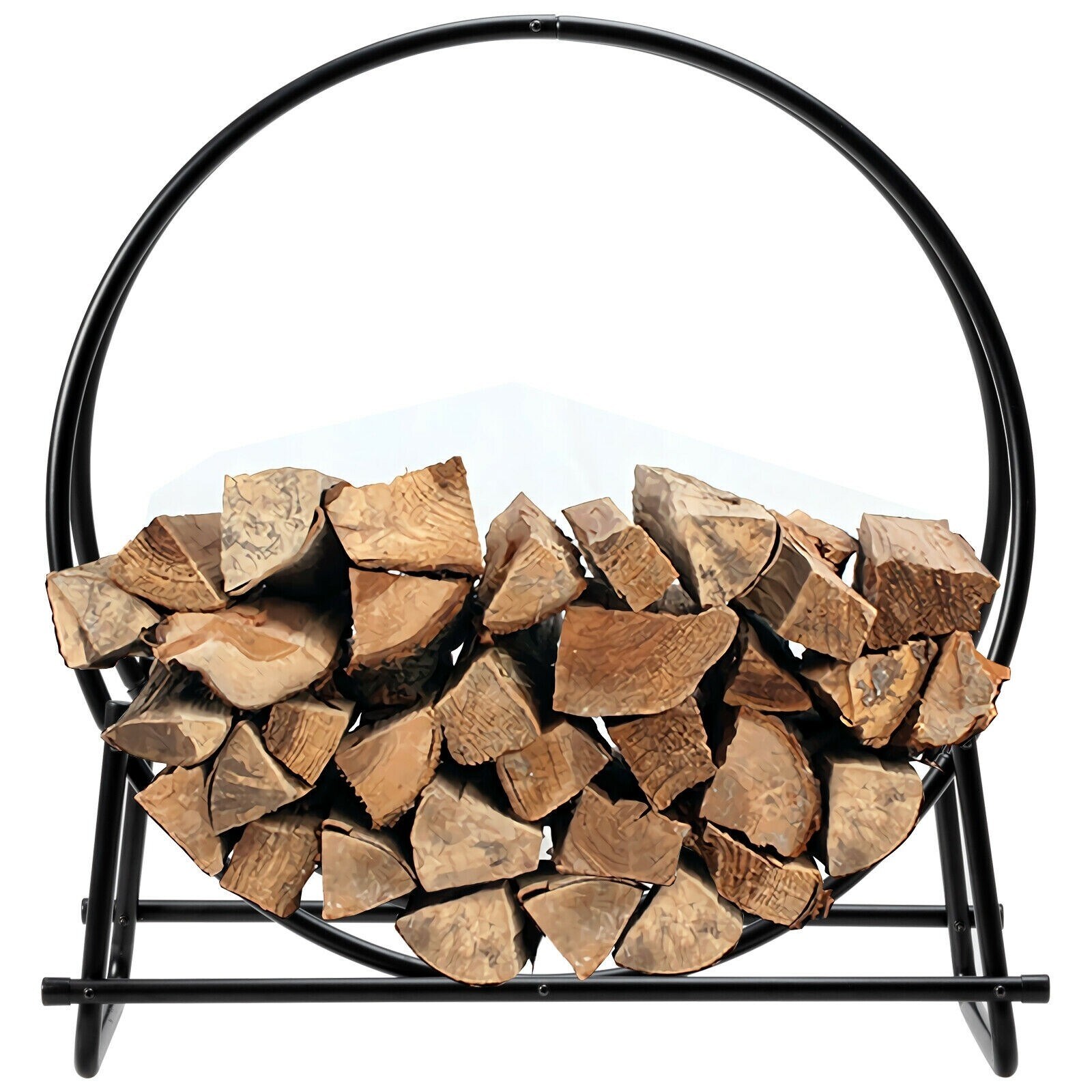 30 Tubular Steel Log Hoop Firewood Storage Rack - 30 x 14 x 32.5 (L x W  x H) - Bed Bath u0026 Beyond - 32820202
