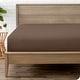 preview thumbnail 52 of 89, Bare Home Double Brushed Deep Pocket Fitted Sheet Full - Cocoa