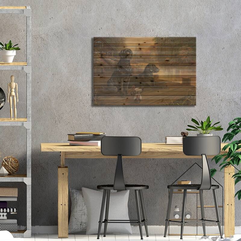 Waiting For Tomorrow Print On Wood by Ruane Manning - Multi-Color
