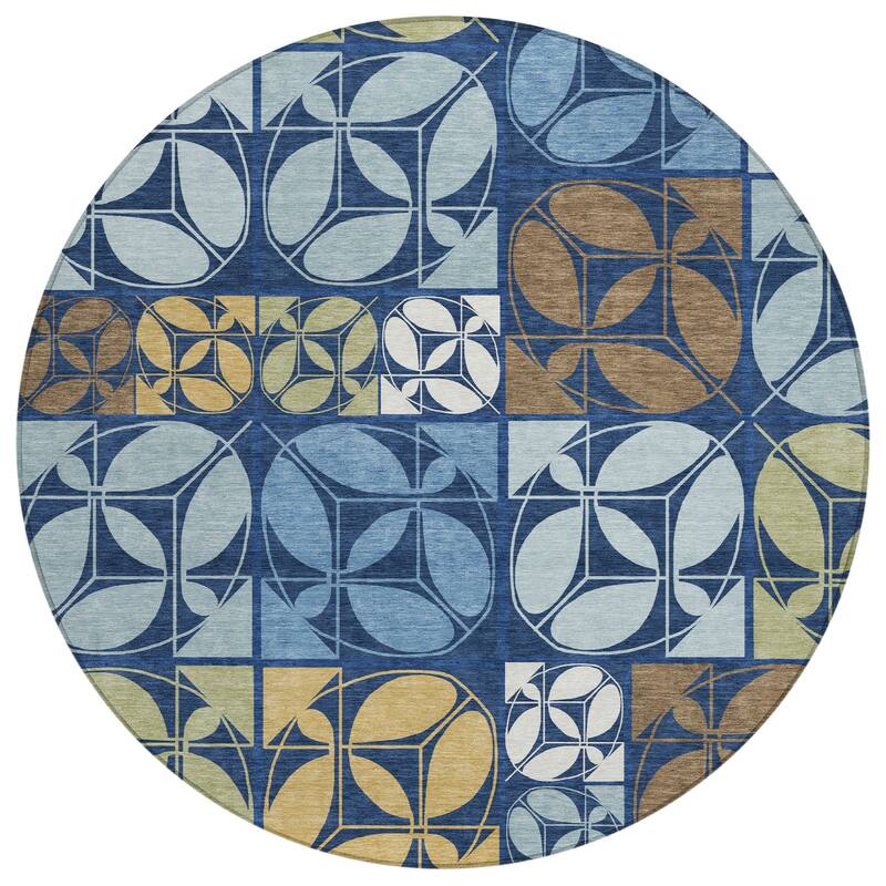 Machine Washable Indoor/ Outdoor Patch Lupton Chantille Rug