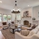 preview thumbnail 4 of 24, Rustic 6 Light Wagon Wheel Chandelier with Seeded Glass Shade